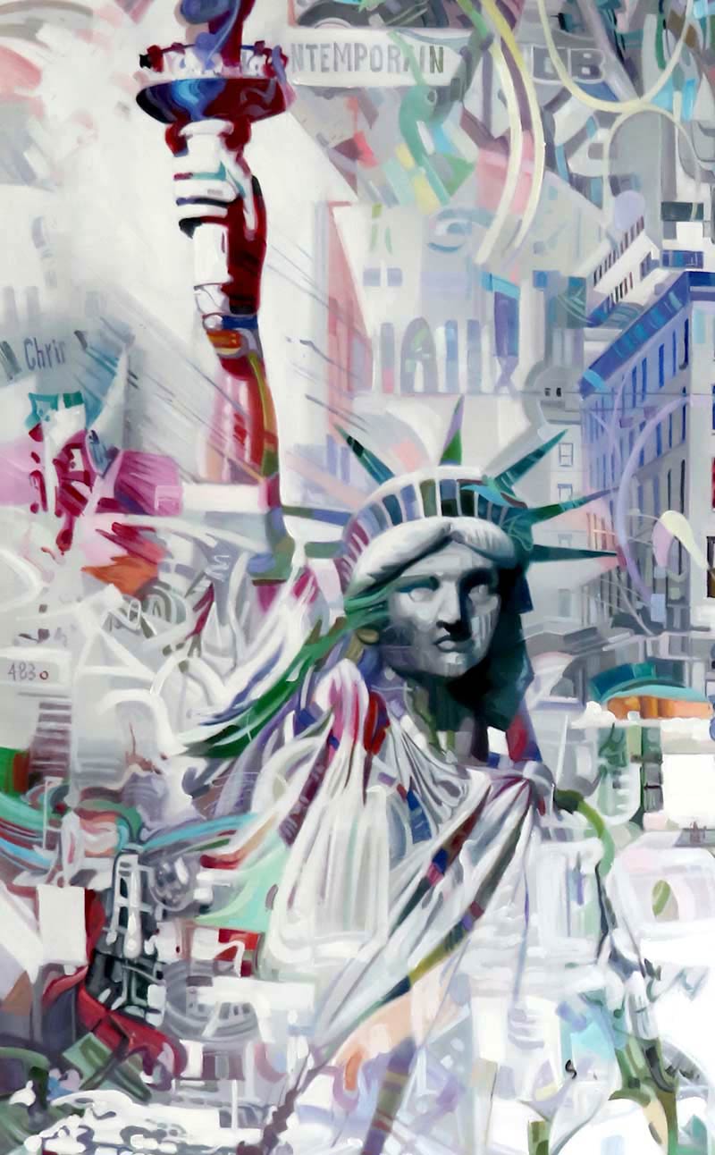 â usa plakat â plakat af usa, frihedsgudinde, broadway mere ...