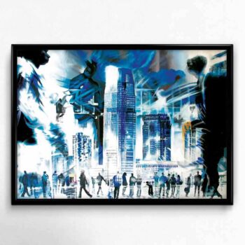 KUNSTTRYK: Blurban (uden kant)