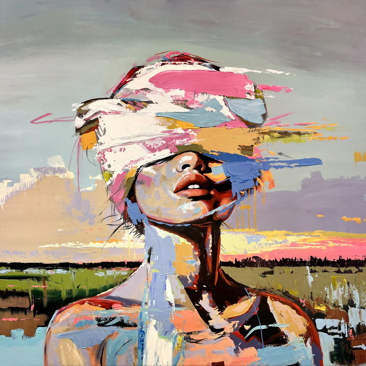 Still Becoming i 100 × 100 cm